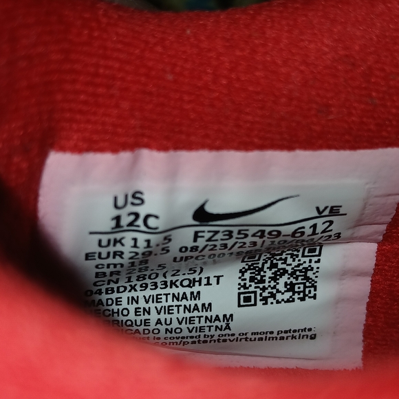 Nike Dunk Low'I Love You ❤️' Valentines Day Athletic/School Shoes Size 12C - Picture 10 of 11